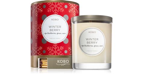 Kobo Holiday Winter Berry Candela Profumata Notino It