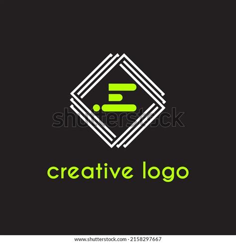 Creative Letter E Geometric Logo Company Stock Vector Royalty Free