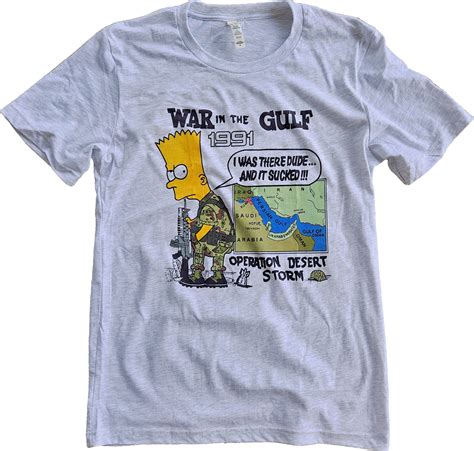 Gulf War Tshirt Bart Simpson Etsy