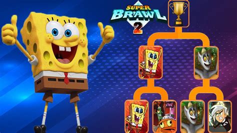 Super Brawl 2 Tournament Spongebob Vs Best Opponents Gameplay 2022 Hd Youtube