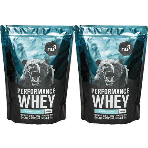 Nu3 Performance Whey Neutro Set Da 2 2x1000 G Redcare