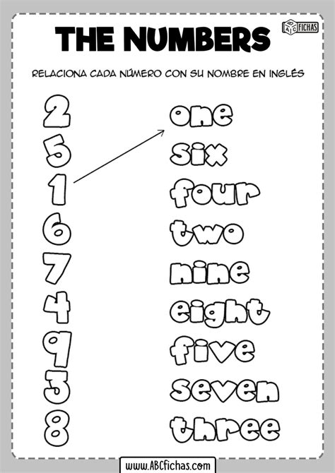 Los Numeros En Ingles Del 1 Al 10 Para Ninos Ninos Creativos Images