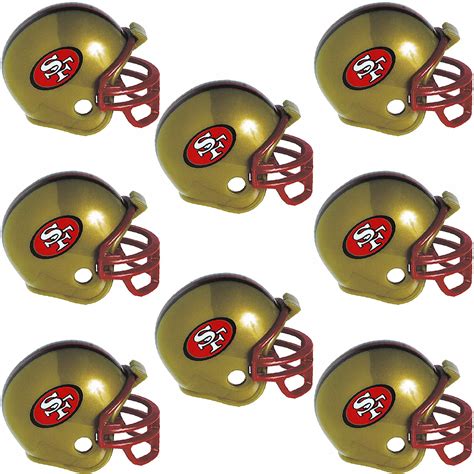 San Francisco 49ers Helmets 8ct | Party City