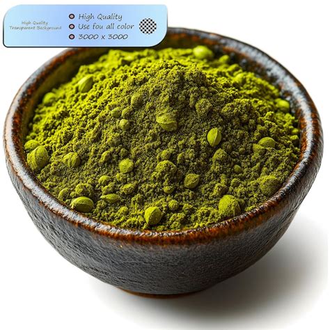 Bowl Of Coriander Powder On Transparent Background Premium Ai