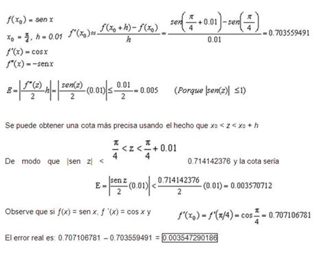 Métodos numéricos Diferenciación e integración numérica