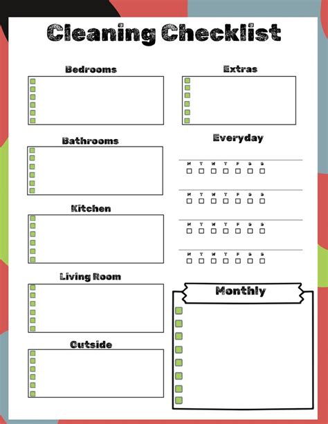 Editable Adhd Cleaning Checklist Bundle Adhd Cleaning Planner Adhd