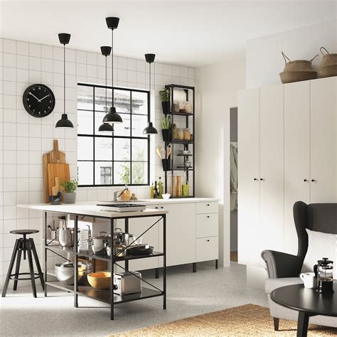 Enhet Corner Kitchen Anthracitewhite Ikea