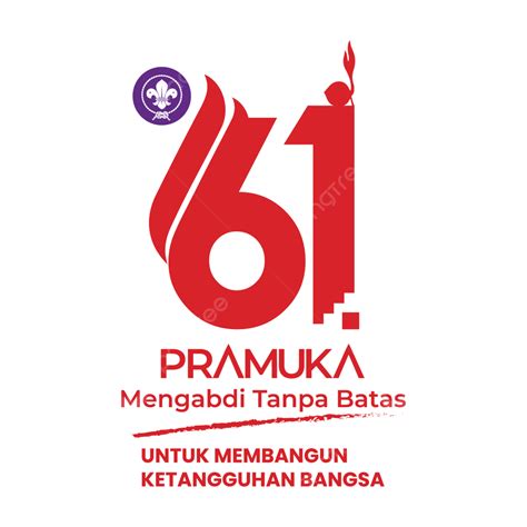 Scout Hari Pramuka Vector Design Images Logo Hari Pramuka Ke Tahun