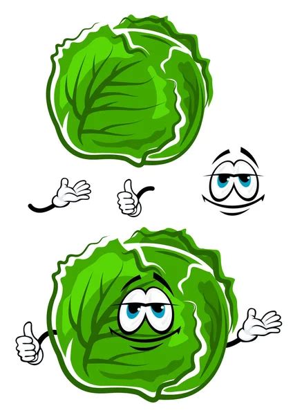 Funny Happy Cabbage Characters Bundle Set Vector Hand Drawn Doodle Stock Vector Image By