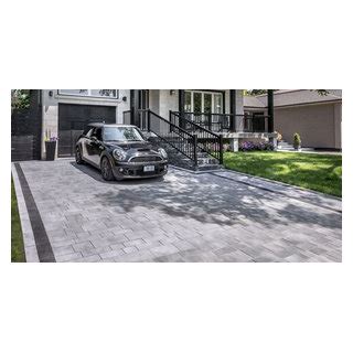 Unilock Driveway And Front Entrance With Artline Paver Contemporary