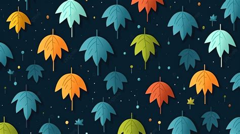 Seamless Vector Flat Pattern Rainy Season Texture Background Rain