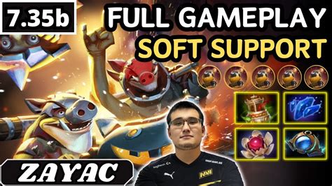 7 35b Zayac TECHIES Soft Support Gameplay Dota 2 Full Match