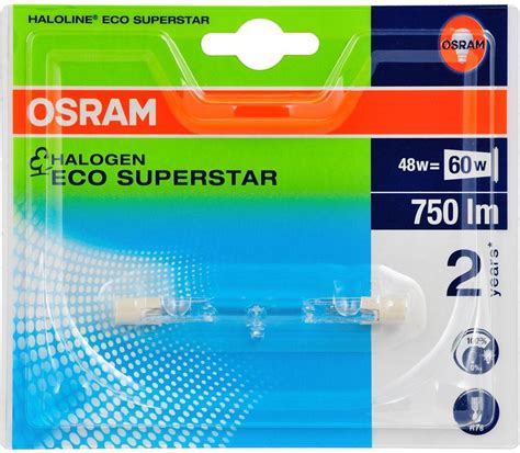 Bol Osram Haloline Eco Superstar Halogeenlamp 48 W R7s Warm Wit C