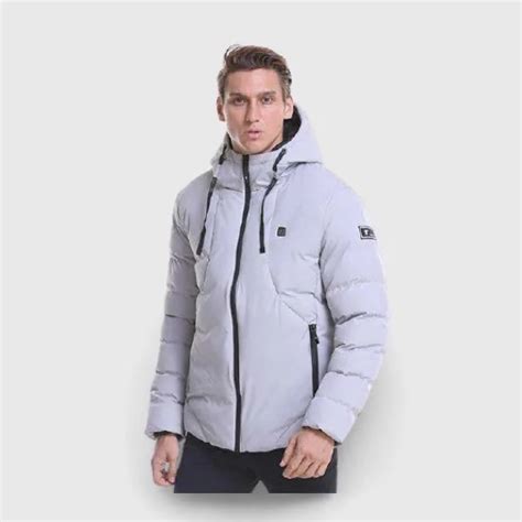 Veste chauffante électrique de ski blanche gilet chauffant