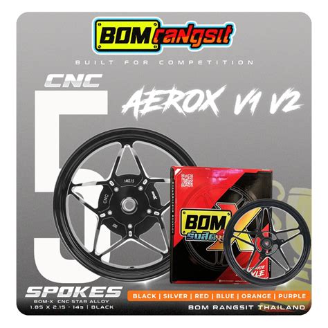 Bom Rangsit Bomx Mags Cnc For Yamaha Aerox V1 Aerox V2 Star X14 5