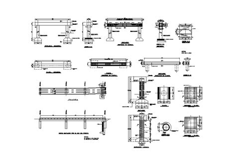 Elevation And Section Details Of The Column And Beams Are Given In This 2d Autocad Dwg Drawing