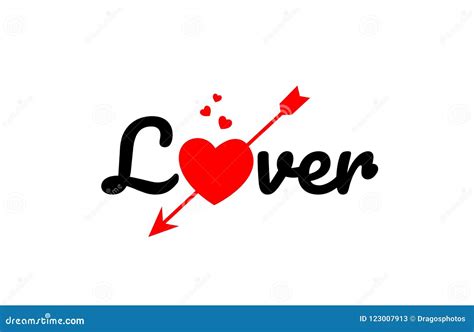 Lover Word Text Typography Design Logo Icon Stock Vector Illustration