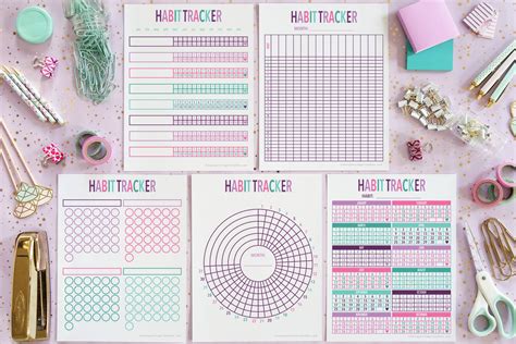 Habit Tracker Printable Printable Free Templates