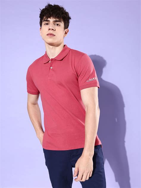 Buy Mast And Harbour Men Solid Polo Collar Pure Cotton T Shirt Tshirts For Men 21188580 Myntra