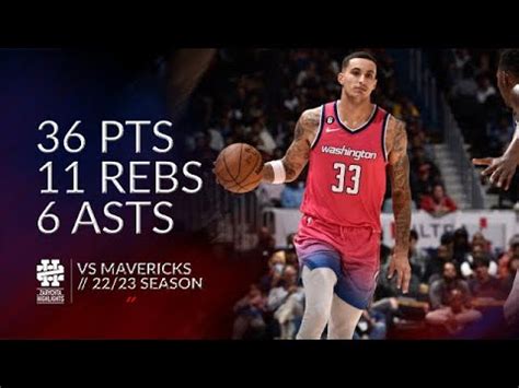 Kyle Kuzma 36 Pts 11 Rebs 6 Asts Vs Mavericks 22 23 Season YouTube