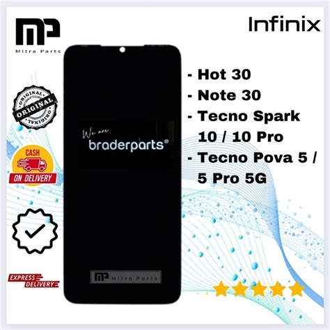 Jual LCD TOUCHSCREEN INFINIX HOT 30 NOTE 30 TECNO SPARK 10 10 PRO TECNO POVA 5 5 PRO