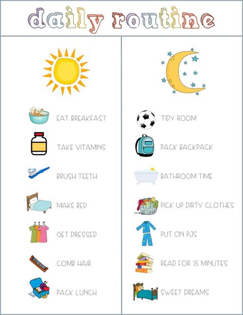 Back To School Prep The Daily Routine Free Printable By Sarah Halstead