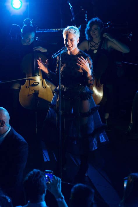 Halsey Nip Slip At Delta Airlines Official Grammy Event In LA