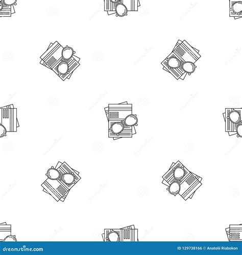 Paycheck Paper Pattern Seamless Vector Stock Vector Illustration Of