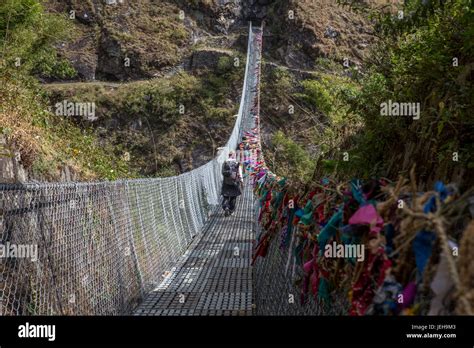 Nepal Bridge Hanging Hi Res Stock Photography And Images Alamy