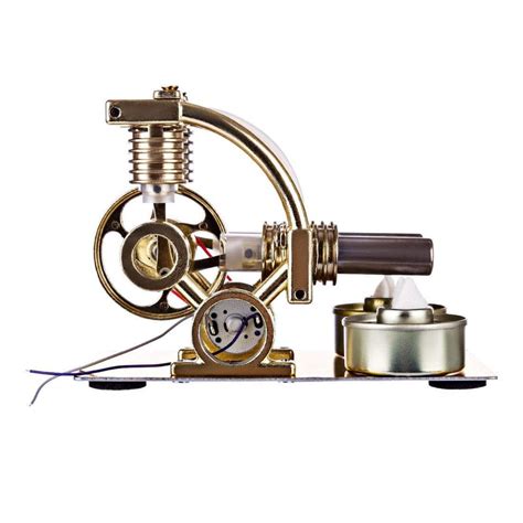 Stirling Engine Model Kit L-Shape Double Cylinders with All-metal Base ...