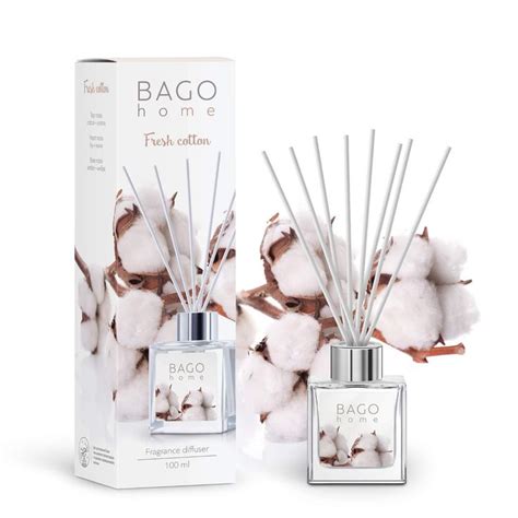 BAGO Home Fragrance Reed Diffuser Set - Fresh Cotton 100ml 3.4oz