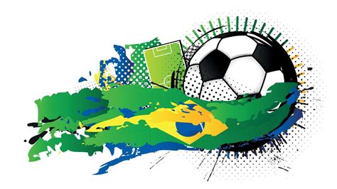 Black And White Soccer Ball Surrounded By Green Blue And Yellow Spots