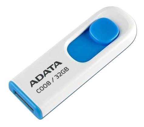 Memoria USB Adata C008 32GB 2 0 Blanco Azul Mercado Libre