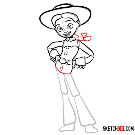 How To Draw Jessie From Toy Story 2 Step By Step Drawing Tutorials Jessie Toy Story