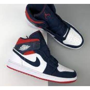 T Nis Air Jordan High Botinha Marinho Vermelho Cano Alto Feminino