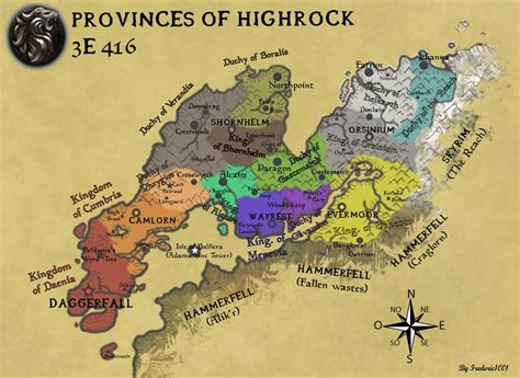 Map Of High Rock Time Zones Map World