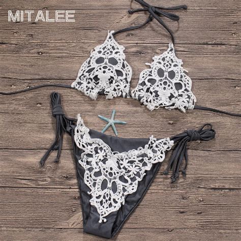 Mitalee Swimwear Bandage Thong Bikin Beach Swimwear Women Swimsuit Bathing Suit Brazilian Bikini