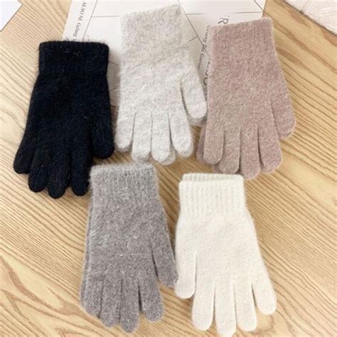 Winter gloves women suede classic plus velvet etsy – Artofit