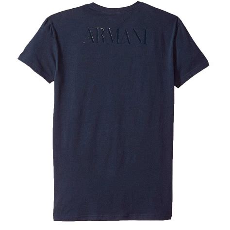 Emporio Armani Tshirt Navy Blue Mega Logo