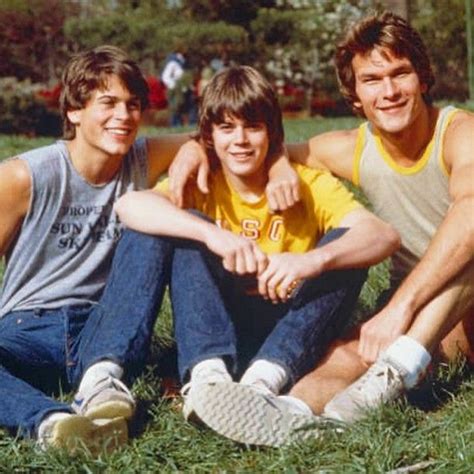 Movie Scenes And Stills On Instagram “rob Lowe C Thomas Howell And Patrick Swayze During The