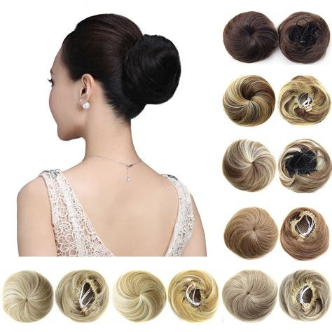 Clip In Curly Synthetic Hair Pieces Chignon Updo Cover Hairpiece Extension Hair Bun Shopee