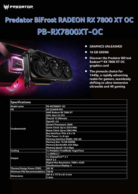 Predator Bifrost Radeon Rx Xt Oc Pb Rx Xt Oc Graphic Card