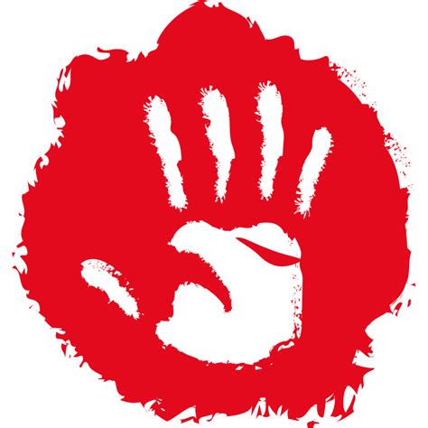 Red Hand Day Design 55141318 Png