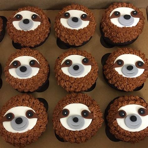 Miss Joan S Cupcakes Sloth Cakes Cupcake Cakes Sloth Birthday