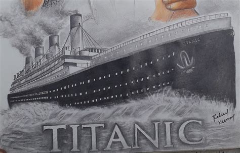 Titanic Ship Drawing Step By Step