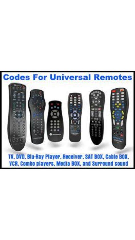 the remote controls for universal remotes