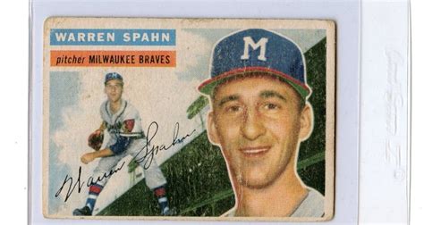 Topps Warren Spahn Milwaukee Braves F G Ebay