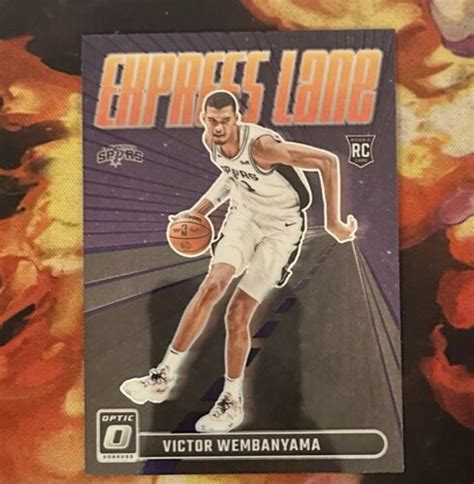 2023 24 Donruss Optic Express Lane Purple Prizm 8 Victor Wembanyama