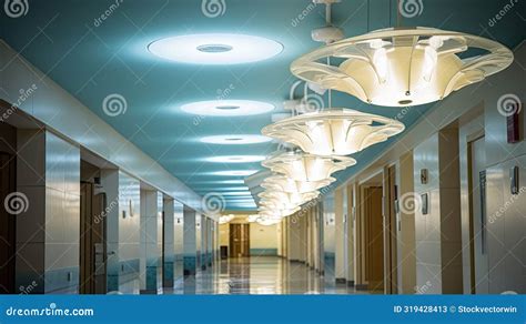 Modern Hospital Lights Stock Illustration Illustration Of Atmosphere