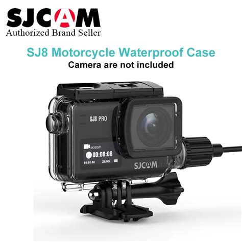 Original Sjcam Sj Series Motorcycle Waterproof Case With Type C Cable